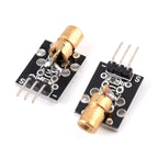 5pcs KY-008 650nm Laser Sensor Module 6mm 5V 5mW Red Laser Dot Diode Copper Head