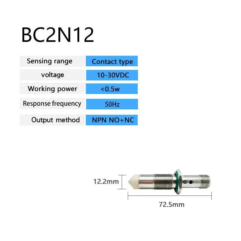 Capacitive Liquid Level Sensor 6mm Detection Distance NPN PNP NO NC Output Types for Level Measurement