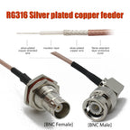 RG316 Cable Q9 BNC to BNC Male Female Coax Jumper Pigtail Cable Crimp Fast Delivery WiFi Antenna Extension Cable