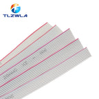 10Meter 1.27mm spacing 8P 10P 12P 14P 16P 20P 26P 30P 40P Grey flat cable FC-8 10 16 28AWG The wire,For IDC FC 2.54MM connector