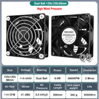 EC Axial Fan 60mm 80mm 90mm 120mm Ball Brushless Fan Cooler AC 110V 120V 220V 230V 240V Computer Case Fan 6025 8025 9225 12038