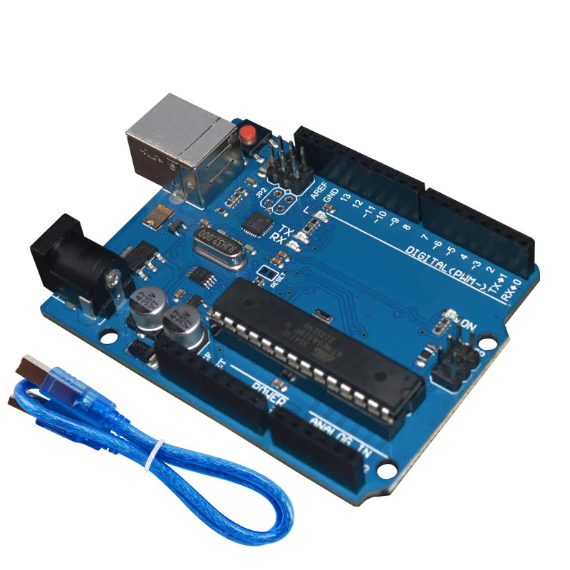 Arduino UNO R3 ATmega328P Development Board USB Cable 14 Digital I/O 6 Analog Inputs 16MHz DIY Electronics Project