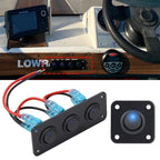1-4 Gang Toggle Switch Panel 12V USB Car Boat Marine RV Truck Blue LED Styling Accessories Marine Rocker Switch Universal