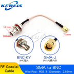 RG316 Cable SMA to BNC Male Plug & Female Jack Nut Bulkhead BNC To SMA Male Female Connector Extension WIRE RF Coaxial Jumper