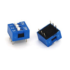1/2/3/4/6/8/10Pin Slide Type Dial Switch Blue DIP 2.54MM Spacing DIP Toggle Switch Blue Snap Switch Dial