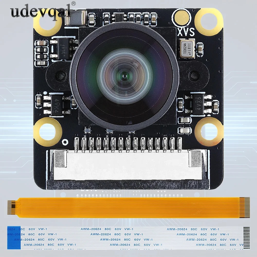 IMX477 Camera Module 100° 12.3MP with 15pin FFC Cable for Raspberry Pi 5 for Face Recognition AI Smart Applications
