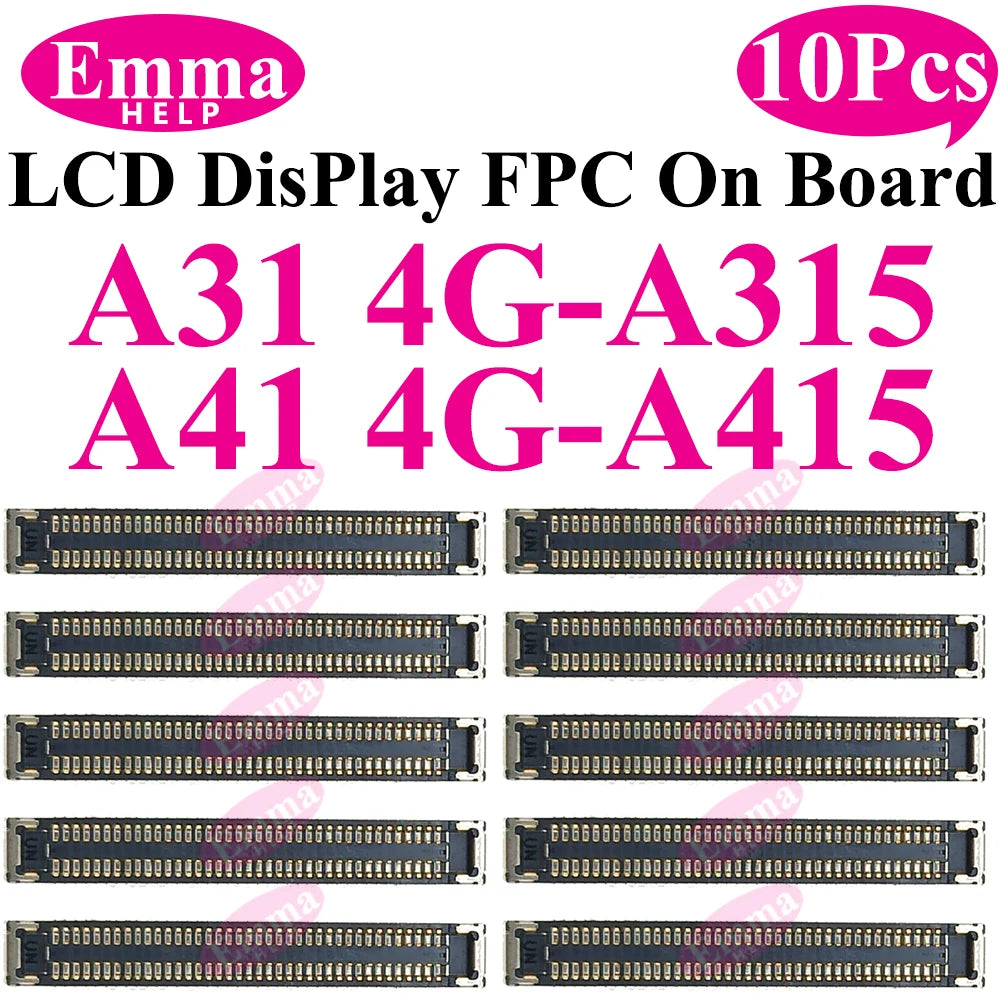 EmmaHelp FPC Connector Display Screen For Samsung LCD FPC A51 A50 A70s A40 A30S A21 A20S A10S M12 M14 M15 M16 On Motherboard