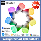 Global Yeelight Smart LED Bulb D1 Color Bluetooth Connection Dimmable E27 Voice Control Compatible With Apple Home Google Alexa
