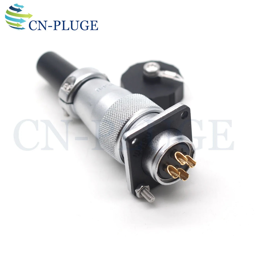 WEIPU WS20 Waterproof Male Plug 20mm Square Panel Mount Connector 2 3 4 5 7 9 12 Pin Aviation Outdoor Industrial Female Socket