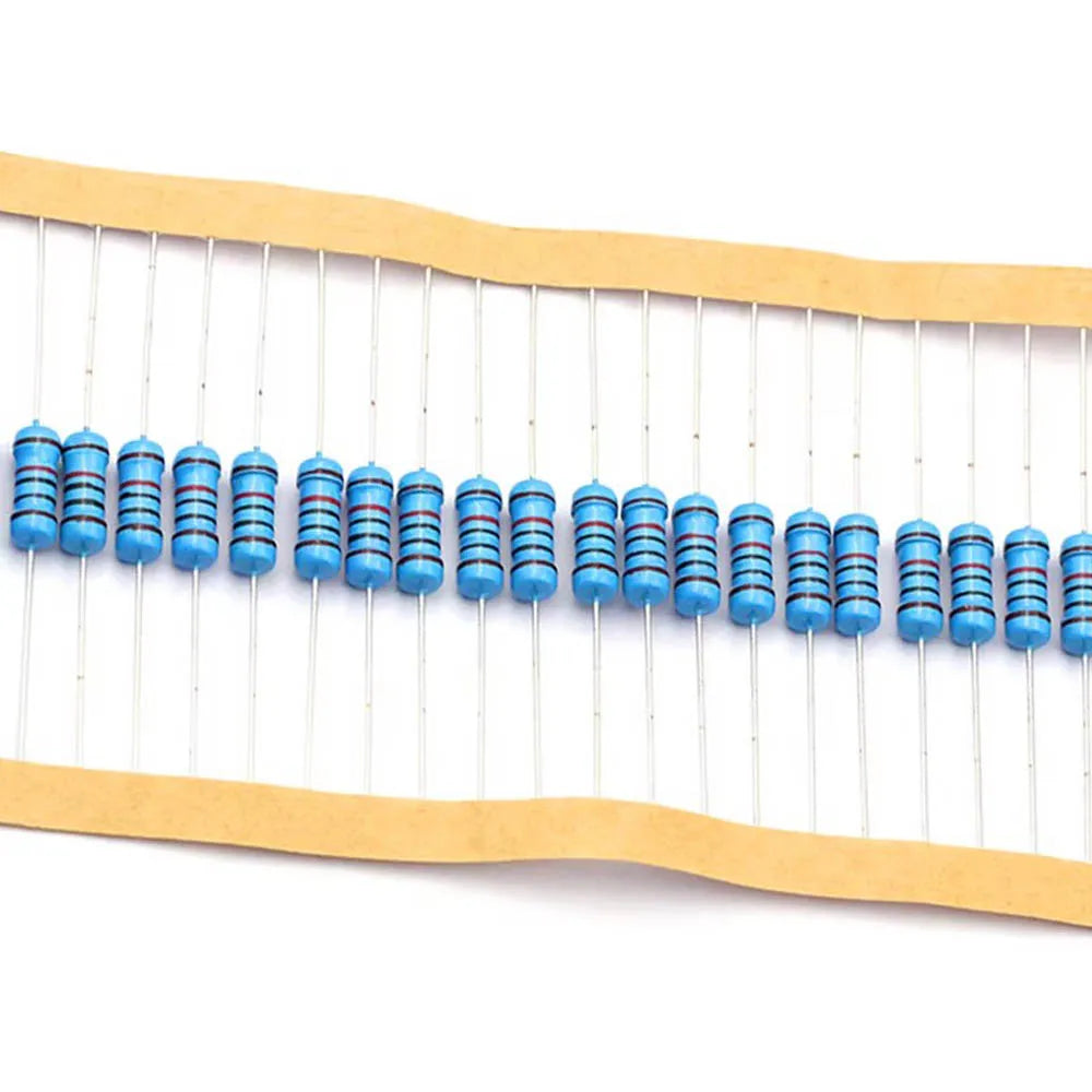 1/2W 1% 73valuesX20pcs=1460pcs 1R~1M Ohm Pack 0.5W Metal Film Resistor Kit SET