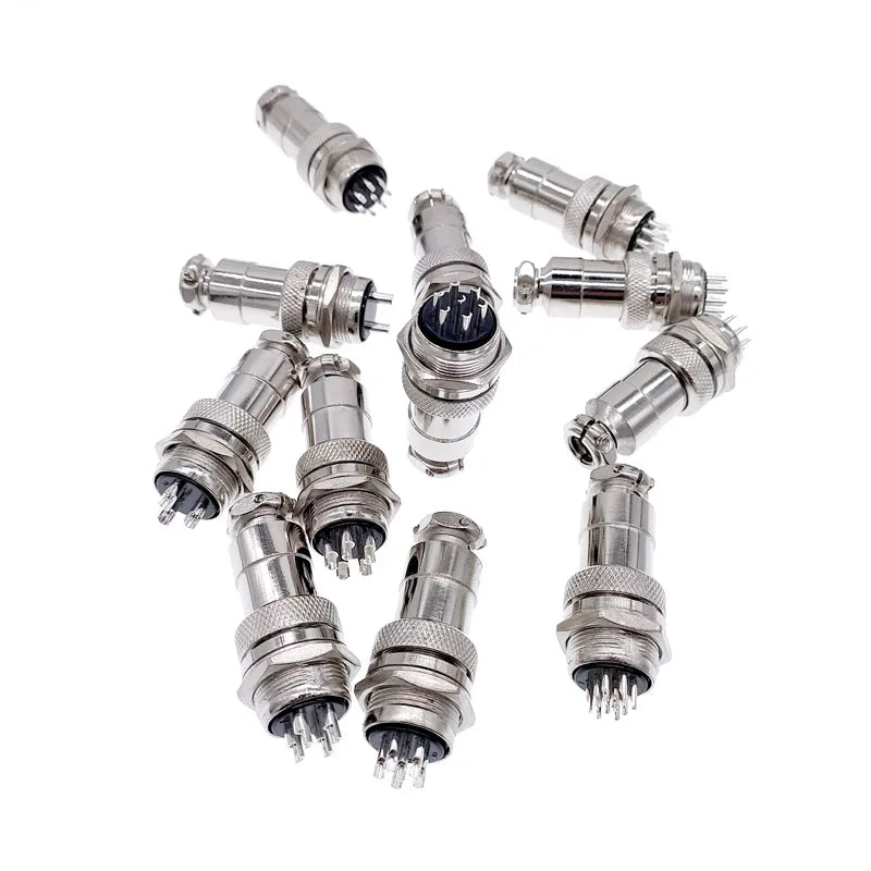 10Set Metal Connectors GX20 2-Pin Circular Female Male 3-Core 4-Core Aviation Plug Quick Plug Cable Connector