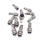10Set Metal Connectors GX20 2-Pin Circular Female Male 3-Core 4-Core Aviation Plug Quick Plug Cable Connector