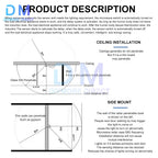 5.8GHz LED Microwave Radar Sensor Light Switch Human Body Motion Induction Sensor Controller Switch AC 220V-240V