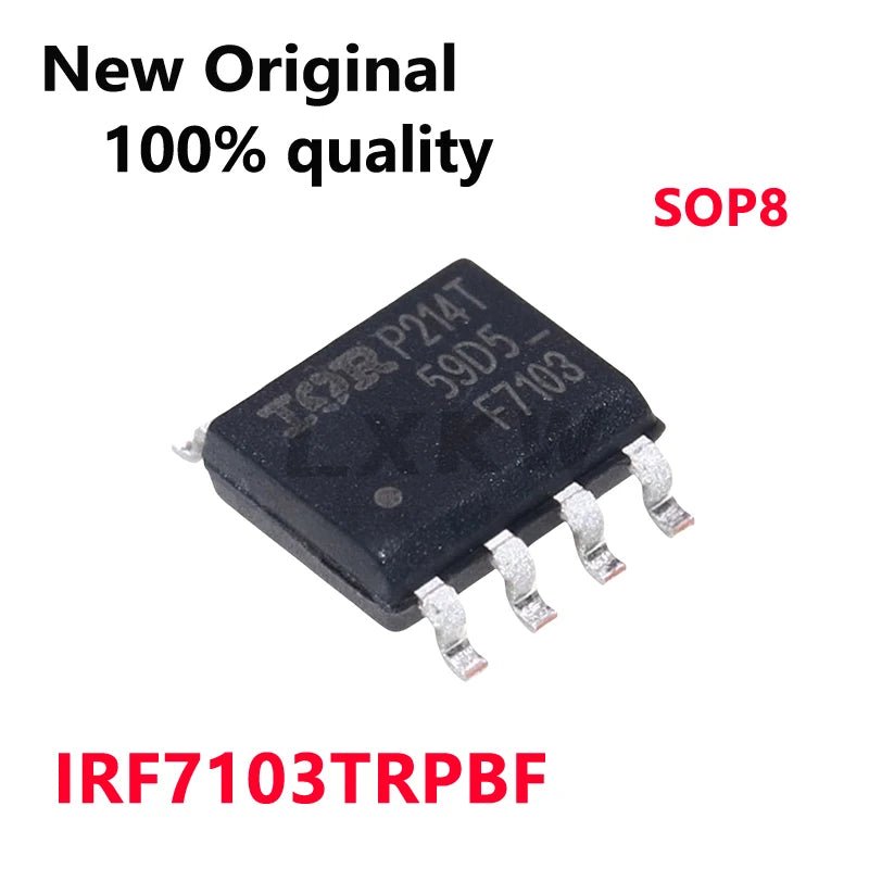 10/PCS New  IRF7103TRPBF IRF7103 F7103 SOP8 N channel 50V/3A field effect tube In Stock