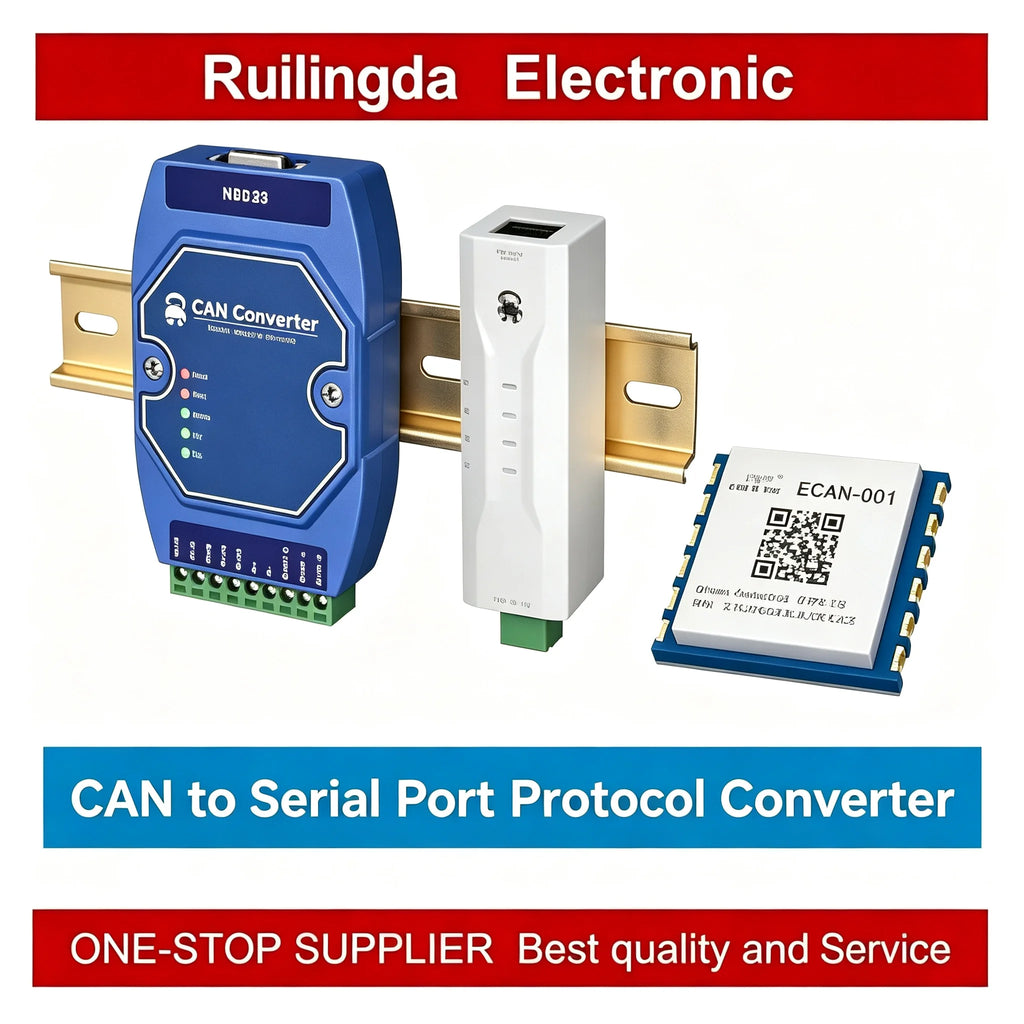 ECAN-101 ECAN-401 CAN Protocol Converter CAN to RS485 ECAN Series Modbus TCP UDP