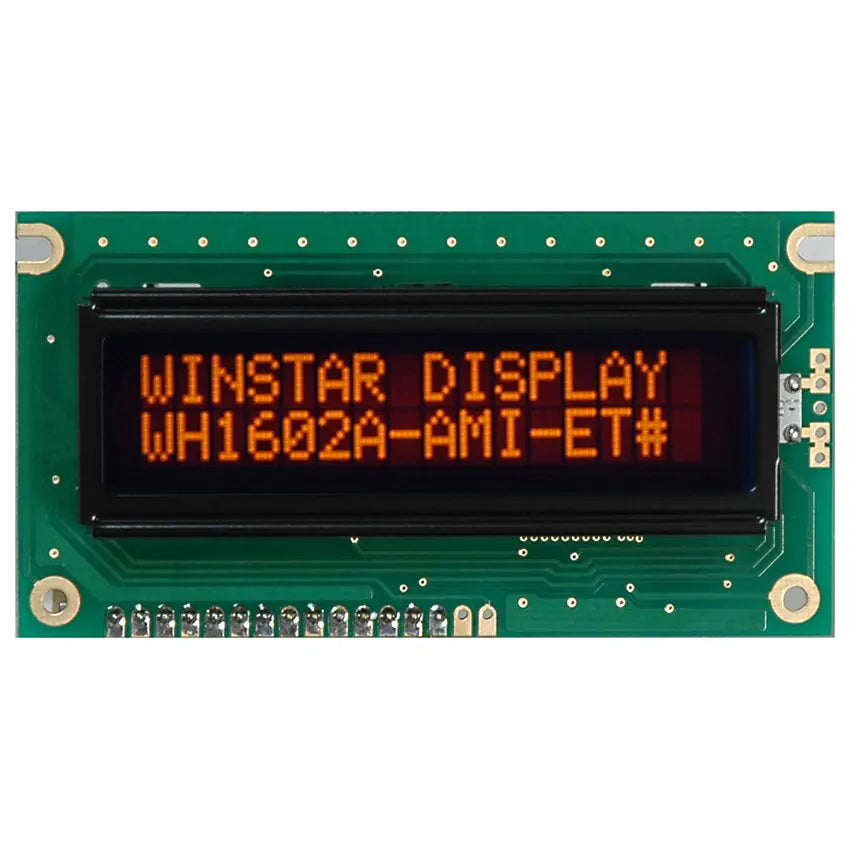 Winstar LCD WH1602A WH1602A-YYH-ET 80x36mm COB STN 6800 Parallel 162 1602 16*2 5V Chracter Dot Matrix LCD Display Module 16x2