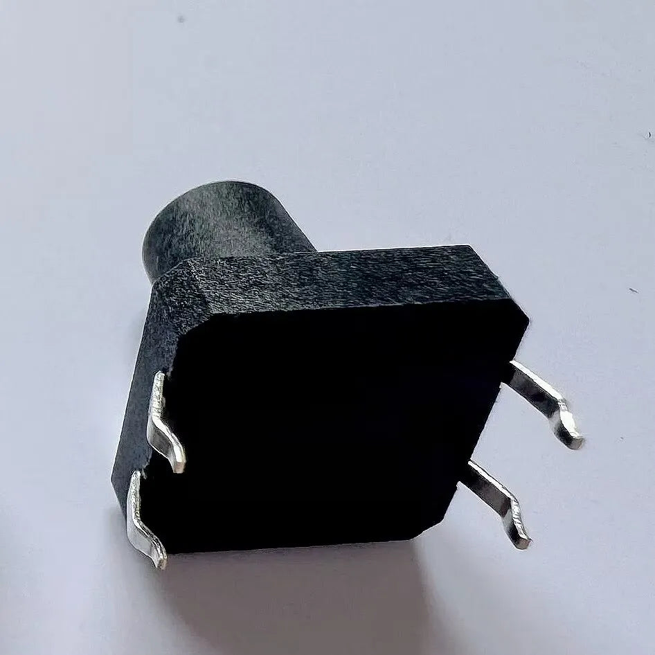 10PCS 12X12 H=4.3/4.5/5/5.5/6/7/8/9/10/11/12/13/14/15/16/17MM 4PIN DIP Momentary Tactile Tact Switch Push Button Switch Black