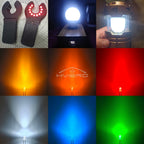 100-1000X 3mm Ball Bulb Led White Green Yellow Blue White Red Ultra Bright Light Emitting Diode Round Head with Edge Short Feet