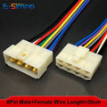 1/5/10Set 6.3mm 1P-8P Automobile Harness Connector 15cm High Current Equipment Cable Male Female Plug Butt Joint 0.75mm2 18AWG