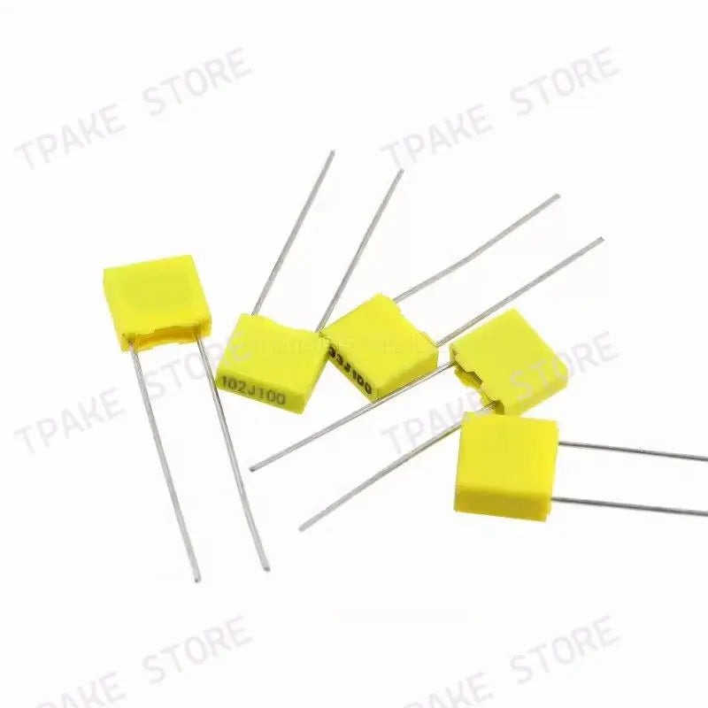 Correction Capacitor 103J100 10nJ100 100V 10nF 0.01UF Lead Pitch 5mm Polypropylene Safety Plastic Film Capacitance