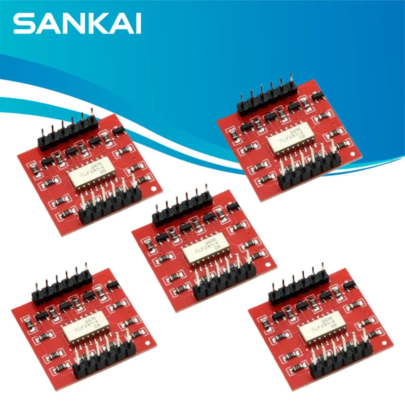1-10PCS TLP281 4-Channel Opto-isolator IC Module For Arduino Expansion Board High And Low Level Optocoupler Isolation 4 Channel