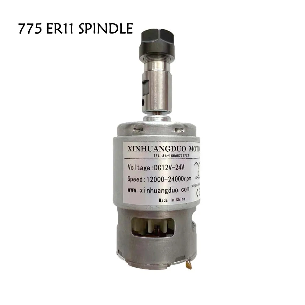 12-24VDC 775 Spindle motor 12000-24000RPM Large Torque Brush dc motors 775 180W lawn mower motor with ball bearing