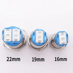 16mm 19mm 22mm Metal Push Button Switch Led Backlit On Off Car Engine Power Start Stop Waterproof With Wire 1NO1NC 5V 12V 220V