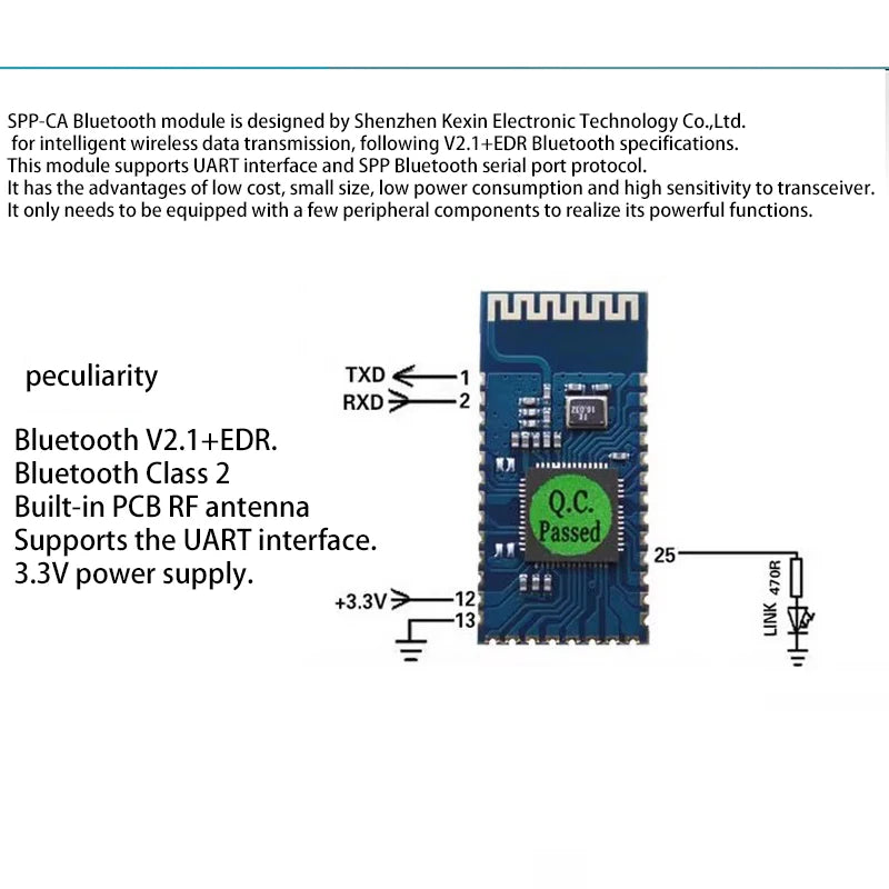 JDY-31 SPP-C For Bluetooth serial pass-through module wireless serial communication from machine Wireless JDY-31 Replace HC-05