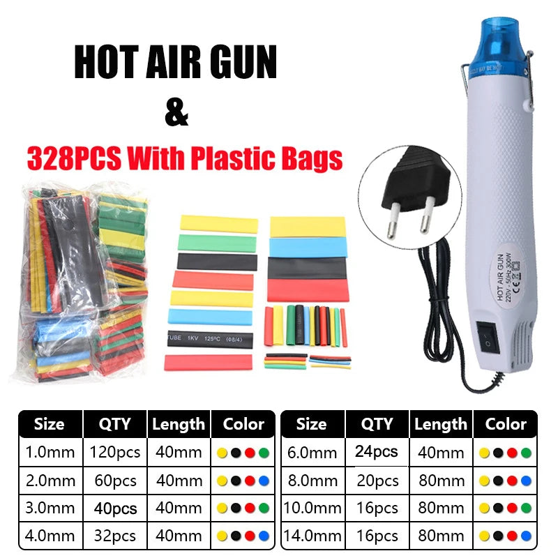 220V DIY Heat Gun Electric Power Tool Hot Air Gun 300W Temperature Gun With Supporting Seat Shrink Plastic DIY Craft Tool