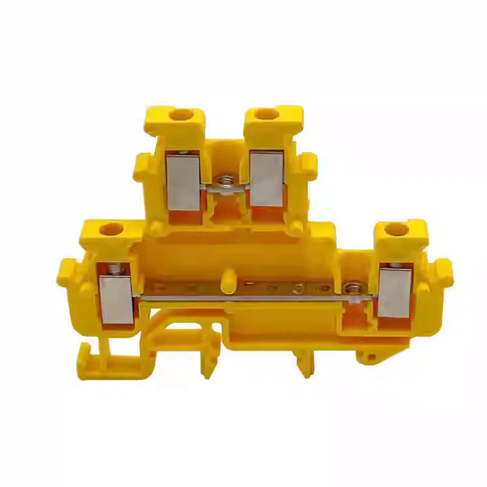 10Pcs MBKKB2.5 Double-layer Wiring Terminal Block,Universal Feed-Through Plug MBKKB-2.5 Double Level Din Rail Terminal Block