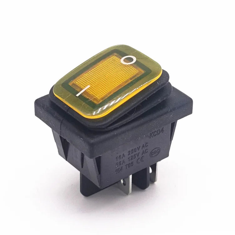 2pcs 30A Power Switch 125V/250V AC Boat Rocker Switch ON/Off Switch 4Pins Toggle Switch with UL Certificate Waterproof Switches