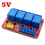 1 2 4 6 8 Channel 5V 12V 24V Relay Module Board Shield with Optocoupler Support High and Low Level Trigger for Arduino