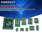 10PCS PCB Board SMD Turn To DIP 0805 0603 0402 SOT23 SOP MSOP SSOP TSSOP 8 10 14 16 20 24 28 SMT To DIP Adapter Converter Plate