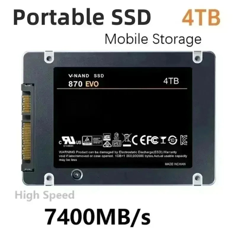 870 EVO 2TB SATA3 2 5 Inch SSD 560MB Read 530MB Write V NAND High Speed For PC Laptop Desktop Storage System Upgrade Pro Max