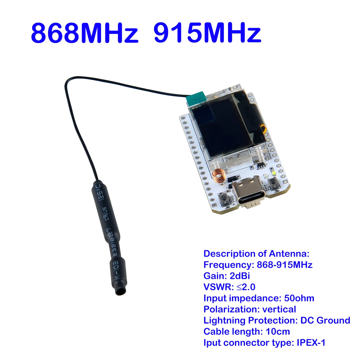 ESP32 LoRa32 V3 868-915MHz Dev-board 0.96 Inch OLED Display ESP32S3 WIFI BT Module SX1262 LoRa Kit for Meshtastic LoRaWAN IoT