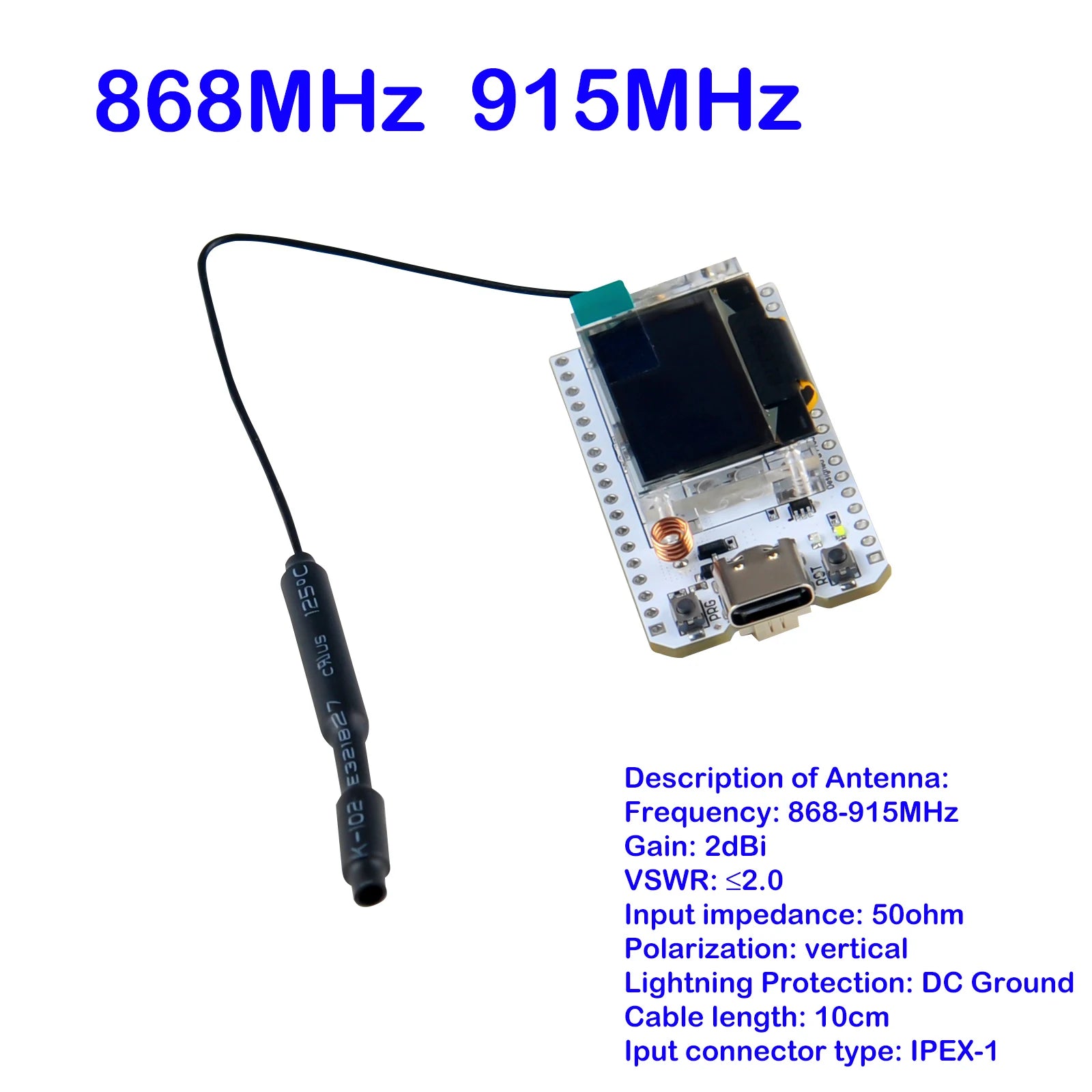 ESP32 LoRa32 V3 868-915MHz Dev-board 0.96 Inch OLED Display ESP32S3 WIFI BT Module SX1262 LoRa Kit for Meshtastic LoRaWAN IoT