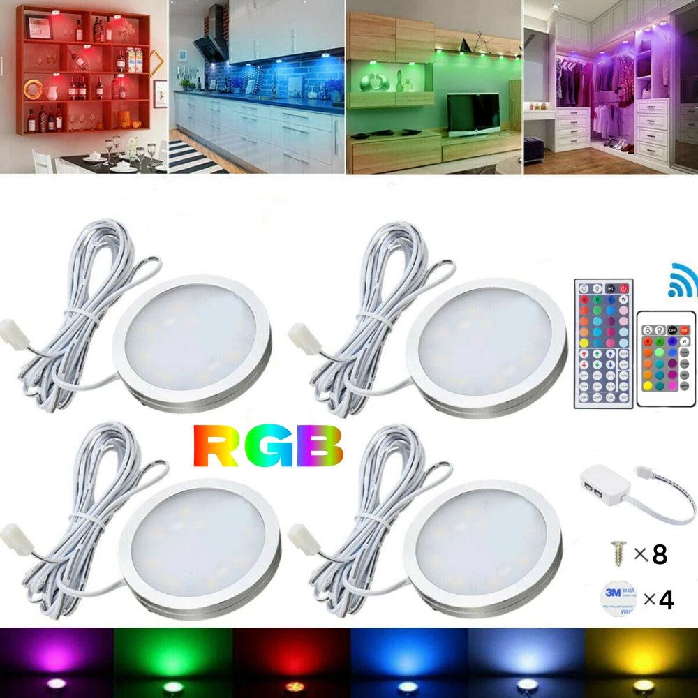 1 2 3 5 6 8 Lihgts RGB LED Cabinet Light 12V WiFi Bluetooth 24Key 44Key Remote Control Power Kit for Kitchen Wardrobe Lighting