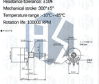 RV24YN20S B201 B501 B102 B202 B502 B103 B203 B503 B104 B204 B254 B504 B105 500 ohm 10K 20K 50K 100K 200K ohm Potentiometer