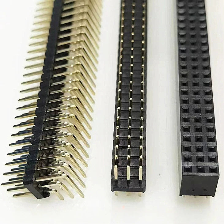 5pcs 2.0mm 3*40P Triple Row Straight 90D Right Angle R/A Breakaway Rohs Gold PCB Male Female Pin Header Connector 3x40pin