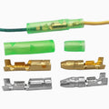 20/50sets 4.0mm Bullet Connectors Kit, Male & Female Spade Plug with Insulated Sleeve, Cold Press Crimp Wiring Terminal