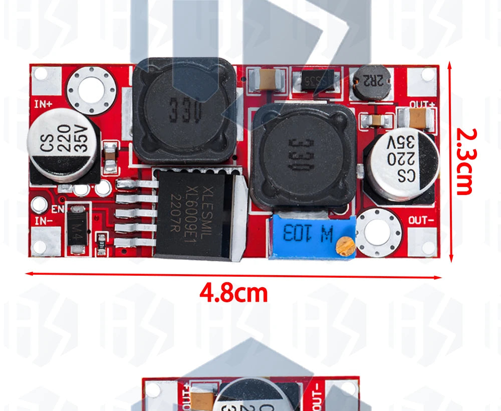 XL6009 Boost module 1.2-35V 20W Adjustable Power Supply Module for Arduino DIY
