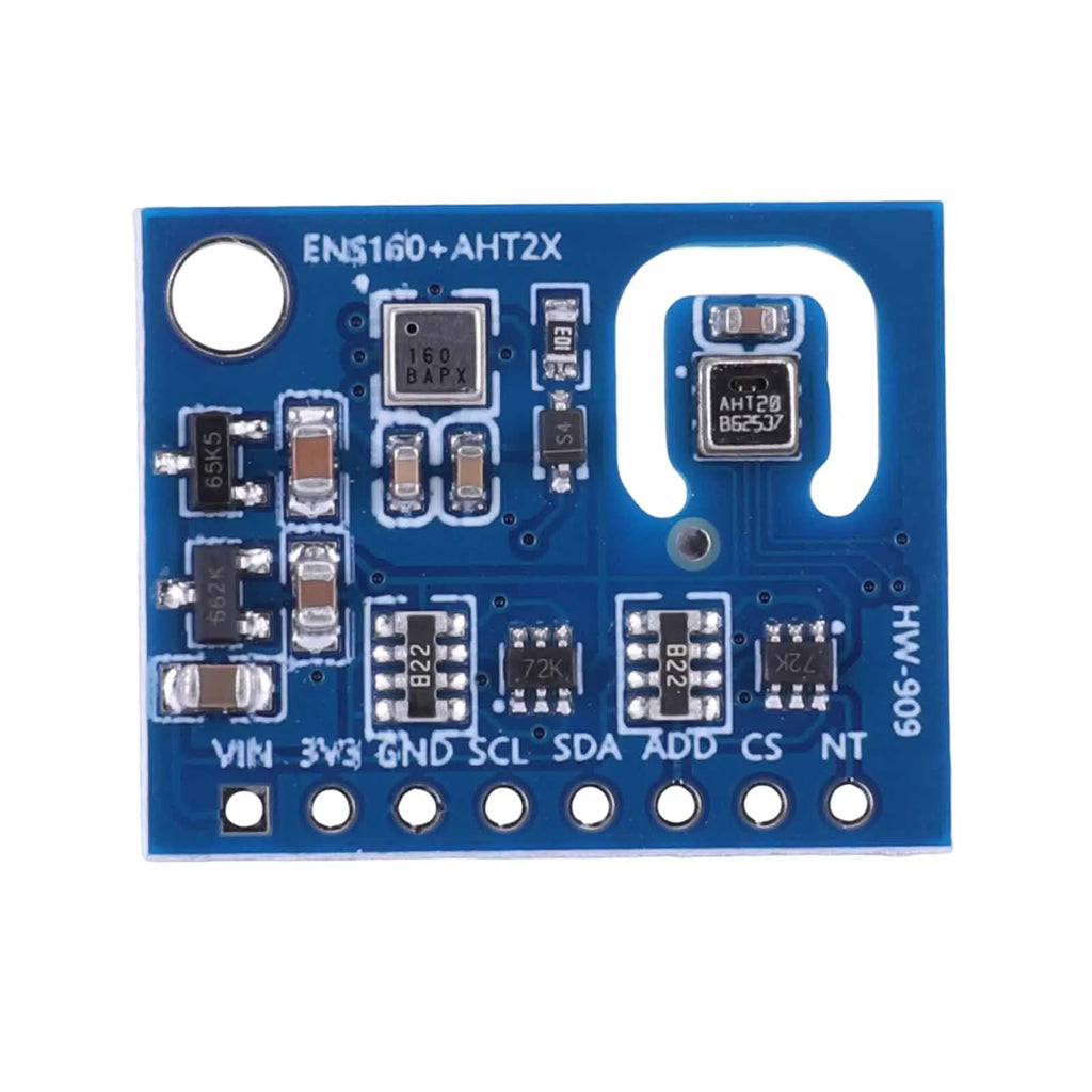 ENS160+AHT21 Air Quality and Temperature Humidity Sensor Carbon Dioxide CO2 ECO2 TVOC Gas Sensor Module High-Precision