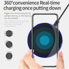Wireless Charger For iPhone 17 16 15 14 13 Pro Max Induction Fast Charging Pad Dock Station For Samsung S25 S24 Xiaomi Huawei