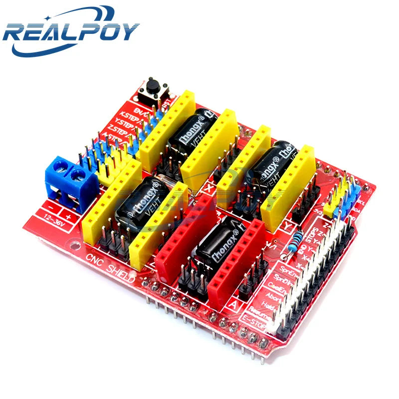 CNC Shield V3 Engraving Machine 3D Printer + 4pcs DRV8825 Or A4988 Driver Expansion Board For Arduino + UNO R3 With USB Cable