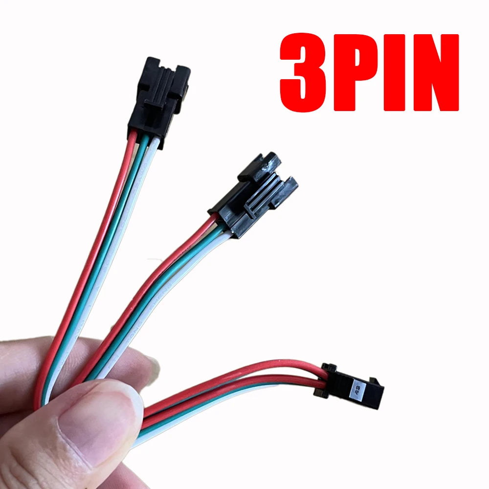 2Pin 3Pin 4Pin 5Pin 6Pin LED Splitter Connector JST SM Male Female Wire Cable For WS2812 WS2811 SK6812 RGB RGBW Led Strip