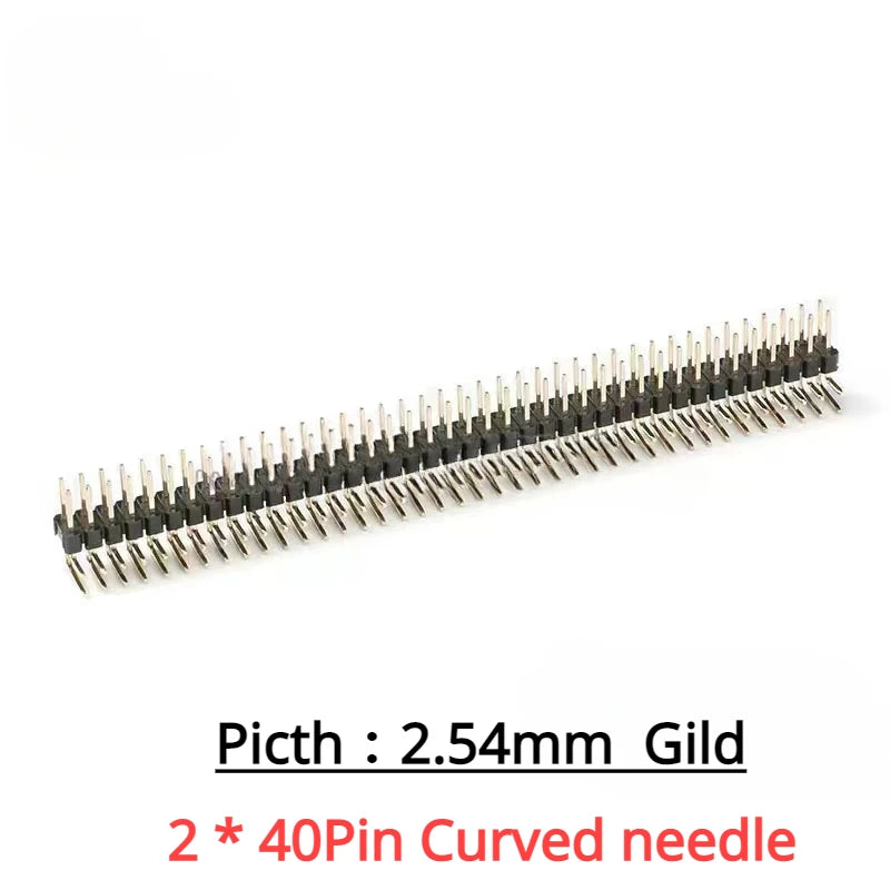 10PCS 1X40 Pin Single Row MALE 2.54MM PITCH 11MM/15MM/17MM/21MM/25MM LONG PIN Header Connector Strip 1X40pin 1*40 40P 40Pin