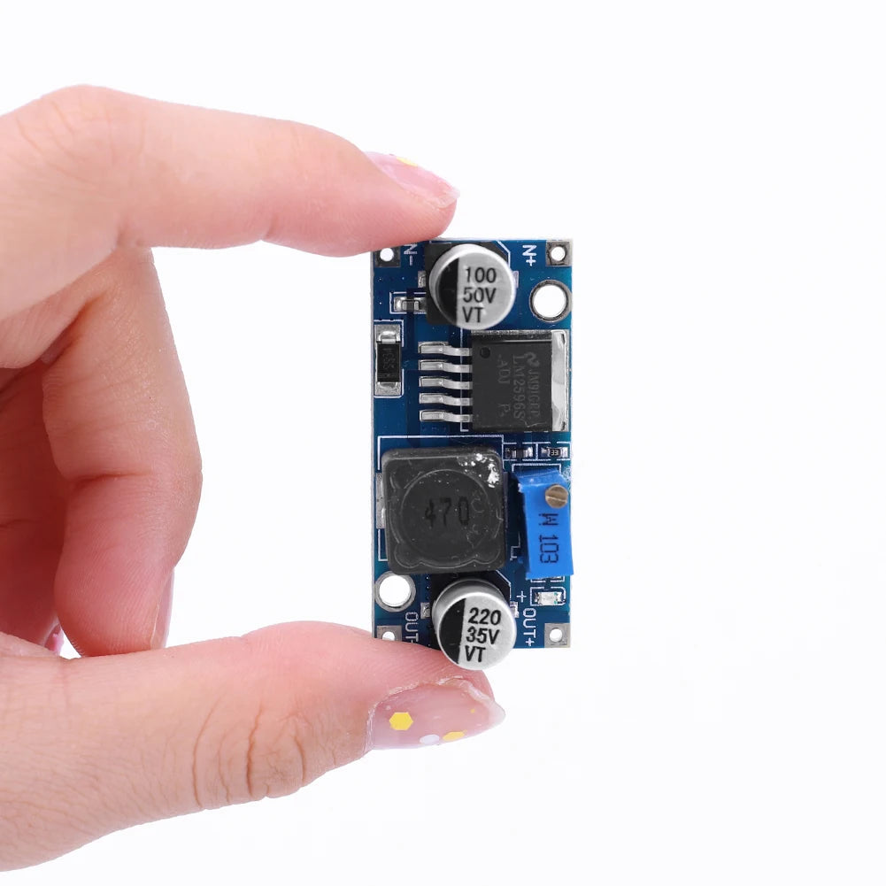 100-1pcs LM2596S DC-DC Step-Down Power Supply Module 3A Adjustable Step-Down Module LM2596 Voltage Regulator 3.2V-46V