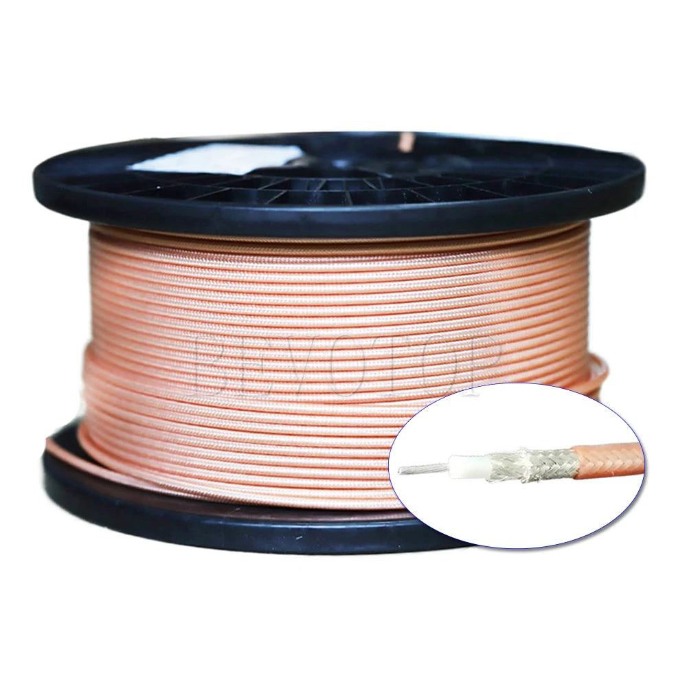 RG400 Cable Double Shielded BNC Male to BNC Male Plug High Quality Low Loss 50-3 50 Ohm RF Coaxial Cable Jumper Adapter 10CM-30M