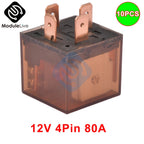 10PCS Waterproof Automotive Relay 12V 100A 5Pin SPDT Car Control Device Car Relays DC 24V 48V High Capacity 100A Switching