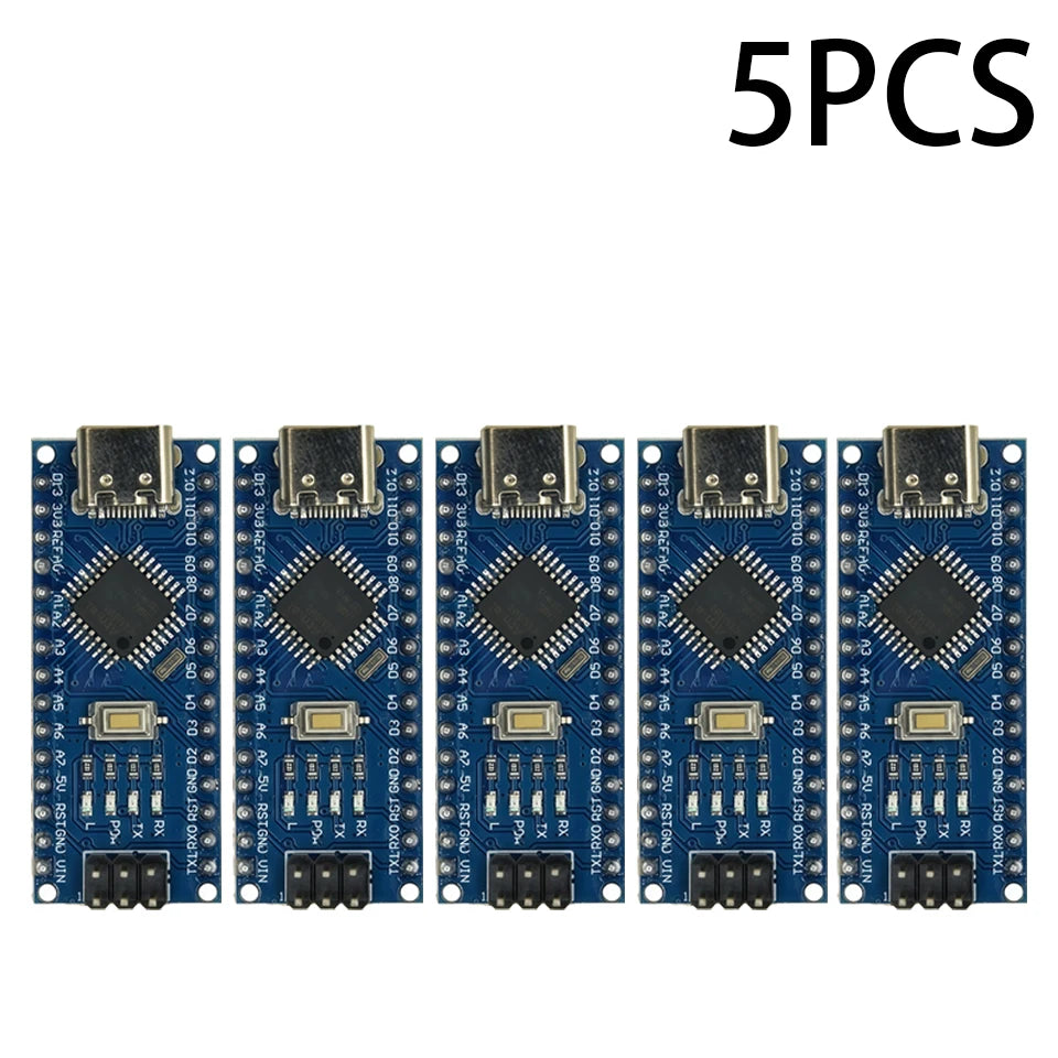 1-10PCS Nano V3.0 ATmega328P/PB CH340 USB Module, Mini Arduino Compatible Board with Bootloader for DIY Electronics Projects